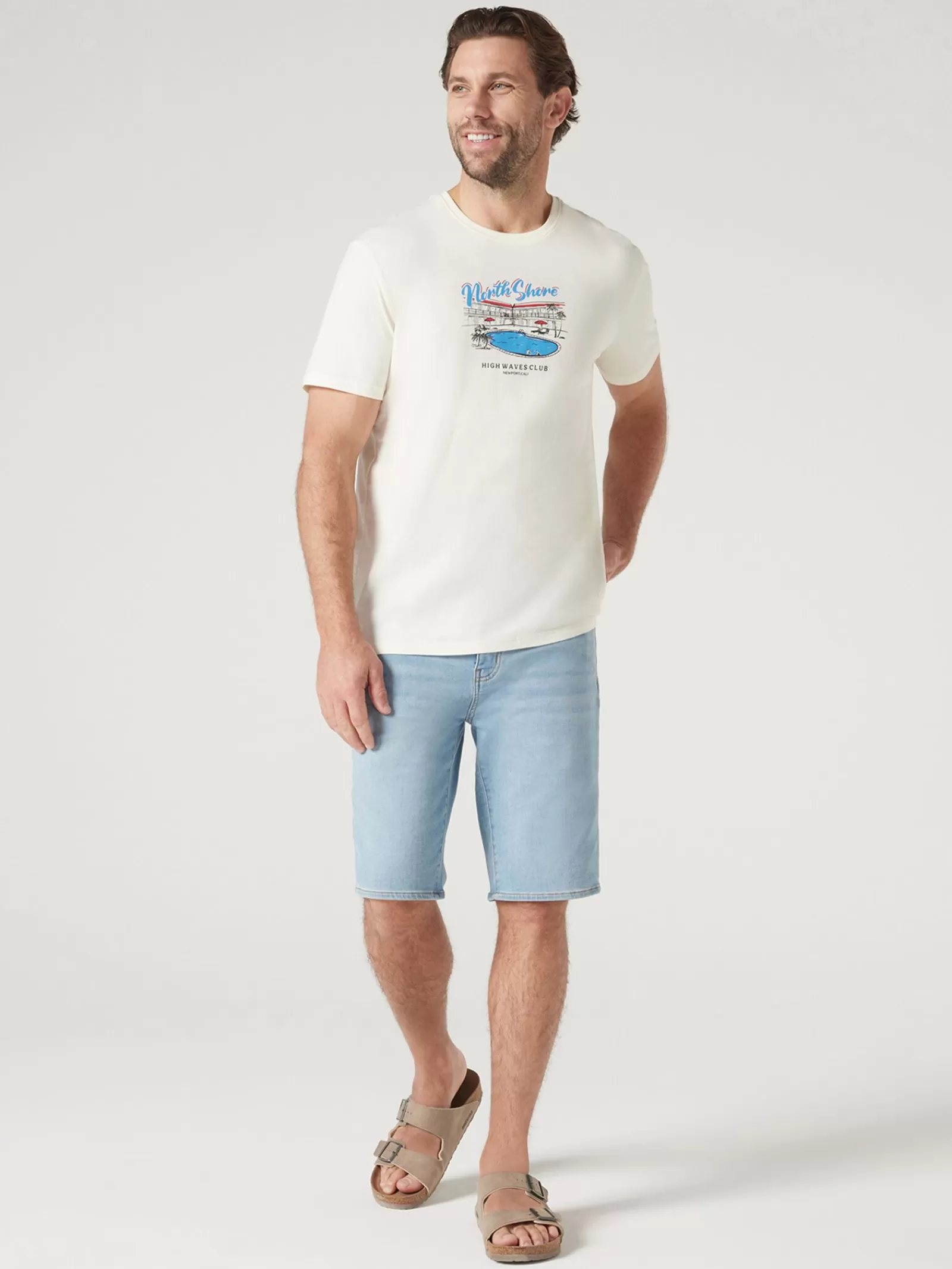 Short Sleeve North Shore Print Crew Tee | Jeanswest Sale